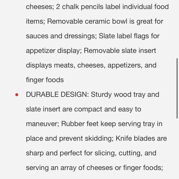 Charcuterie wood and slate board - Picture 5 of 7